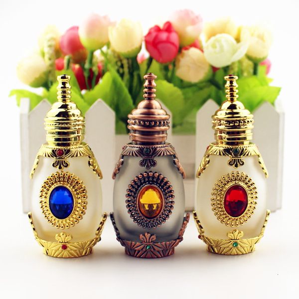 

arabian metal perfume, a bottle of essential oil with glass fragments, 15ml