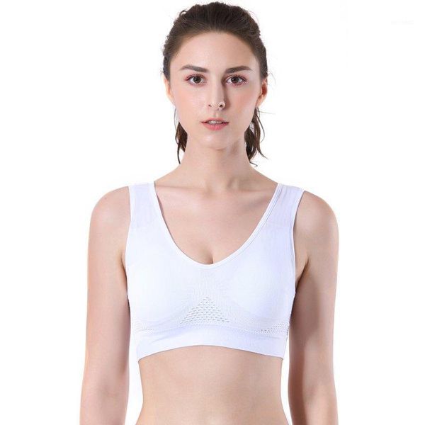 

gym clothing vest type venting u-shaped beauty back sports fitness yoga running women underwear without steel ring ports bra sportswear1, White;black
