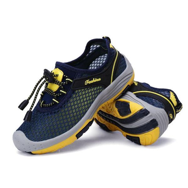 

дети сетки повседневные туфли мальчик кроссовки детские баннер спортивные туфли легкие туфли плоские водные скольжения на маленьких мальчика, Black