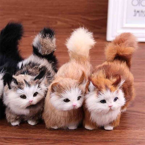 

simulation toys kids plush stuffed cat doll baby recolonization ability toy children birthday gift