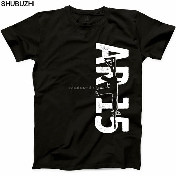 

sport cotton new summer men ar15 t shirt 2nd amendment gun lover rights second right bear arms graphic tee casual tee shirt sbz5481