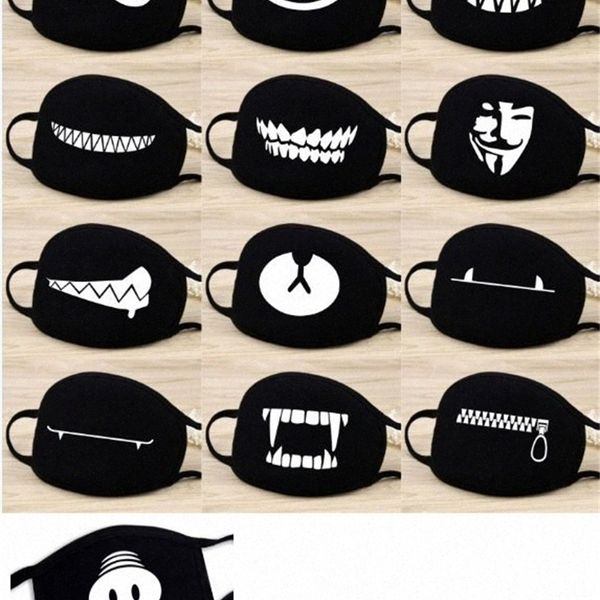 

anime cartoon dustproof women men mask cotton lucky bear face mouth masks dhl hh9-2982 gzqy#