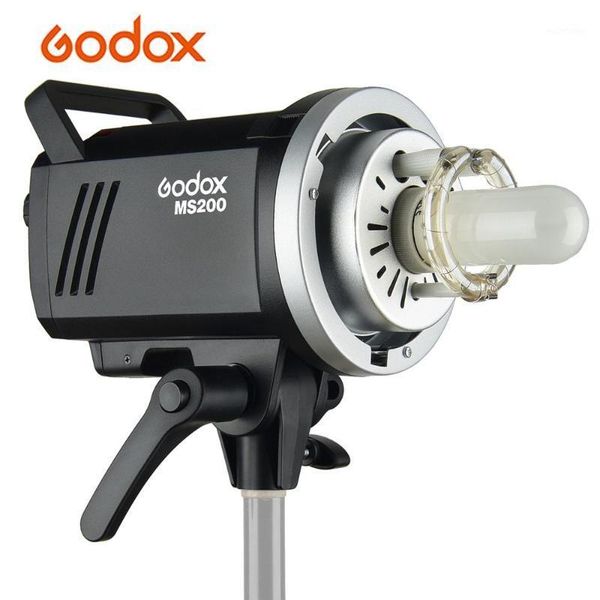 

godox ms200 studio flash strobe light 150w modeling lamp bowens mount gn53 5600k 2.4g wireless x system studio p pgraphy1