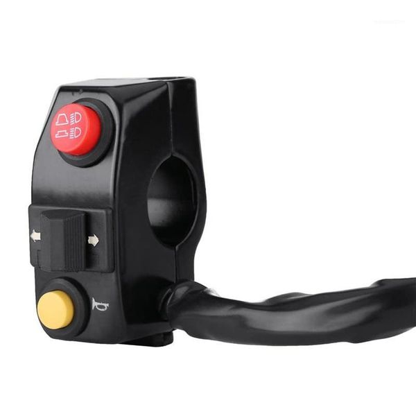 

7/8inch 22mm motorcycle handlebar switches with horn turn signal high low beam control-black1