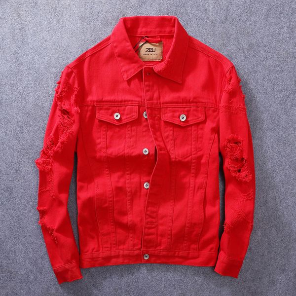 

bomber jacket mens casual solid slim fit jacket autumn mens denim jacket fashion brand mens coat plus size s-3xl x1025, Black;brown