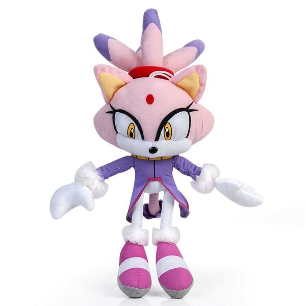 Nuova serie viola lilla gatto mondo diverso principessa blaze the cat peluche bambola morbida peluche giocattoli per bambini regali 14 pollici LJ201126