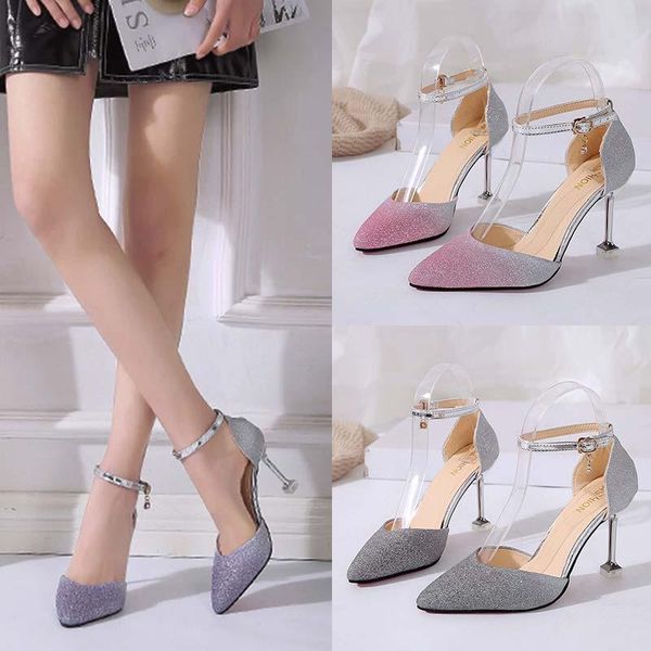 

shiny leather high heel shoes women, Black