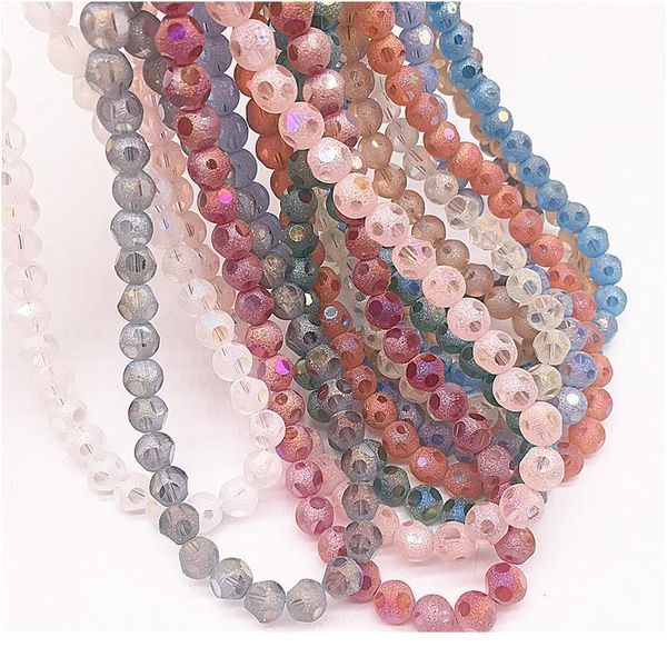 

20pcs 8mm austrian frosted matt crystal glass beads spacer beads handmade for jewellery making diy bracelet neck qylxrv