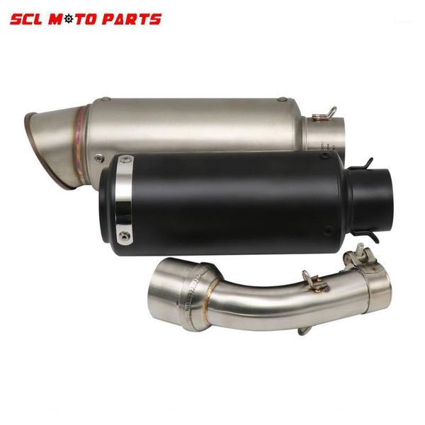 

motorcycle exhaust system alconstar-racing universal muffler link pipe middle with sc for yzf r25 r30 r31