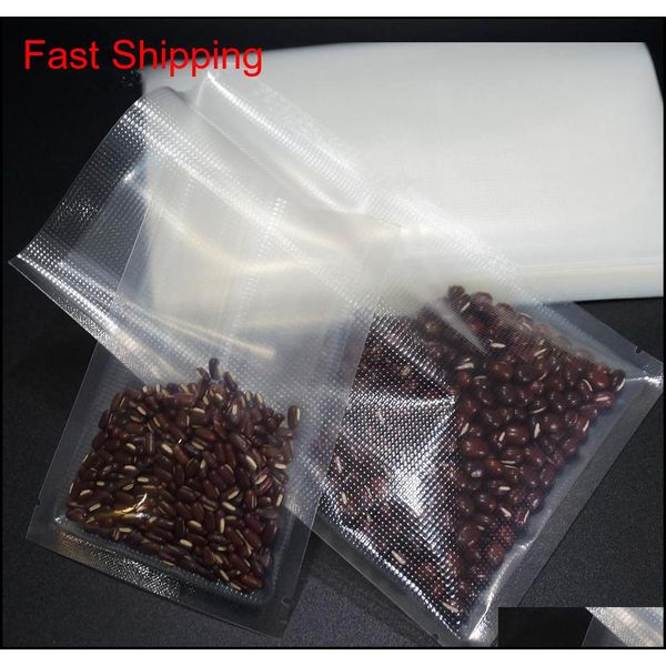 

bean food storage bag 100pcs transparent plastic vacuum bags embossing heat sealed one side emboss delicatessen fr qyltnr bbgargden