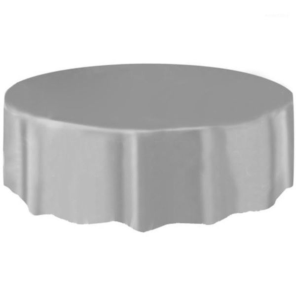 

fashion round plastic tablecovers table cloth cover for wedding birthday party1