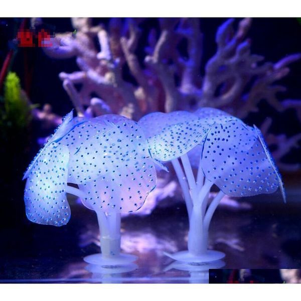 

sucker coral aquarium artificial coral sile plant with sucker ornament water landscape decor fish tank aquarium qylqoj bde_luck