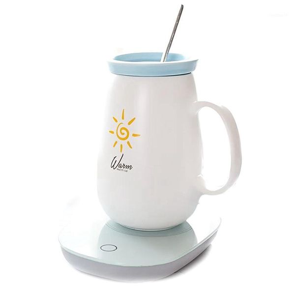 

electric cup mug milk coffee drink warmer heater tray mat gravity sensor us plug1
