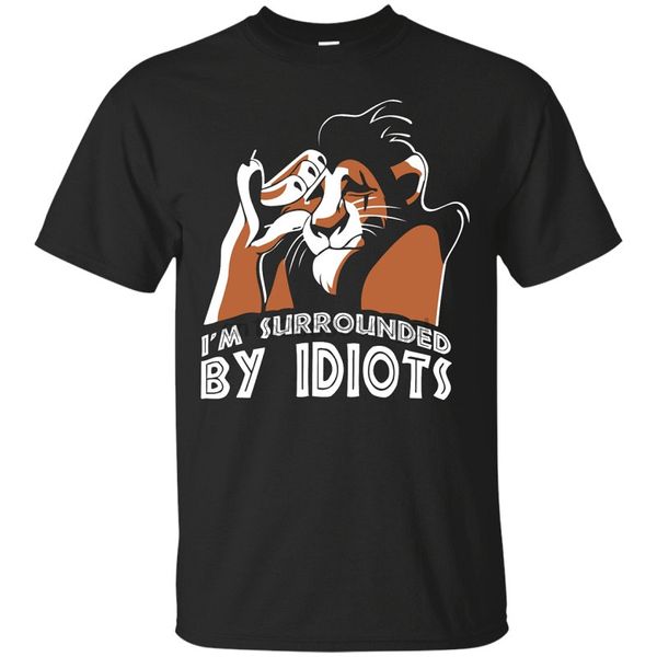 

cartoon print t shirt drop shipping design o neck im surrounded by idiots short sleeve mens t shirts sport hooded sweatshirt hoodie