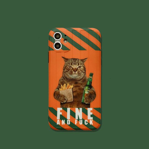 

3trendy cat fun for xr 12 mobile phone 11promax soft case xsmax creative 8plus fall proof 7p all inclusive vip x siliconecf1