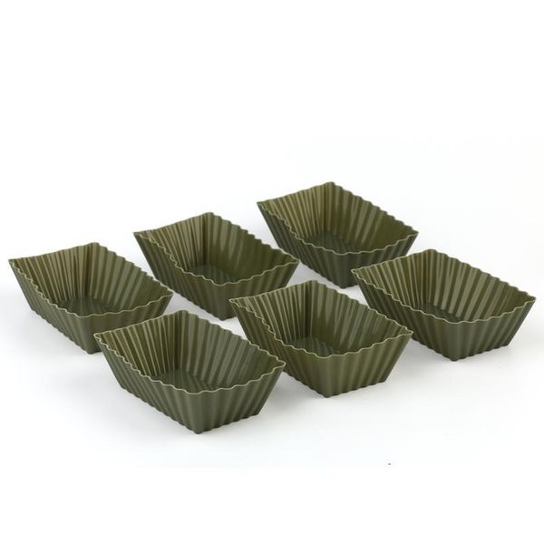 

sile cupcake mold fondant pan 3d muffin cupcake square shaped kitchen baking pastry tools cake decorating tools 6/12 qylpkn