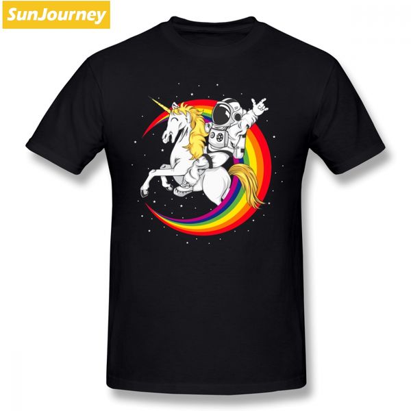 

novelty men t shirt astronaut riding unicorn death metal short sleeved pure big size t shirt for male tshirts sport hooded sweatshirt hoodie