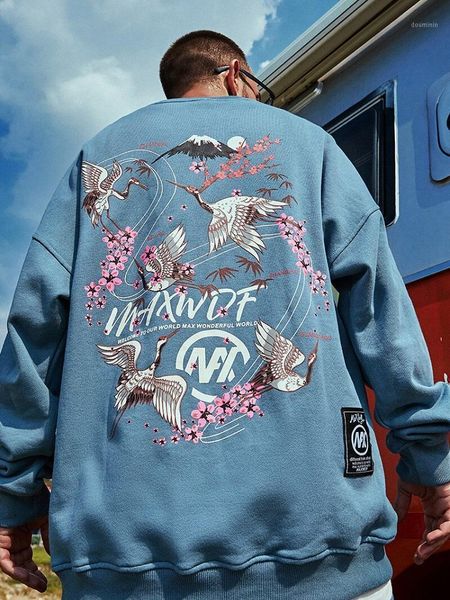 

outdoor sweaters and pullovers oversized casual embroidery clothing thicken sueteres para hombre crewneck sweater bd50pp1, White;black