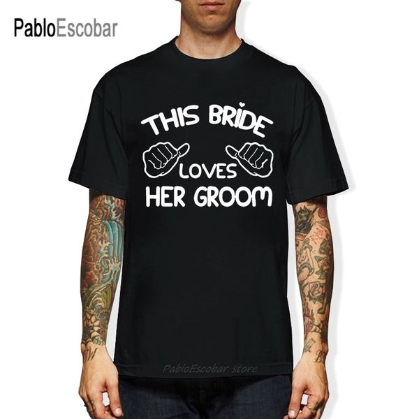 

эта невеста любит свой жених партию юмор streetwear лето смешного хлопок с коротким рукавом 3d толстовки дизайнеров футболки толстовки