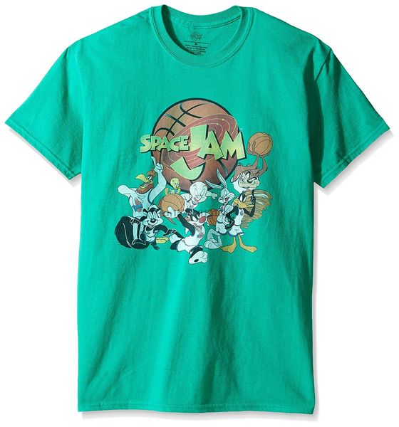

warner brothers space jam gang t-shirt big and tall sport hooded sweatshirt hoodie