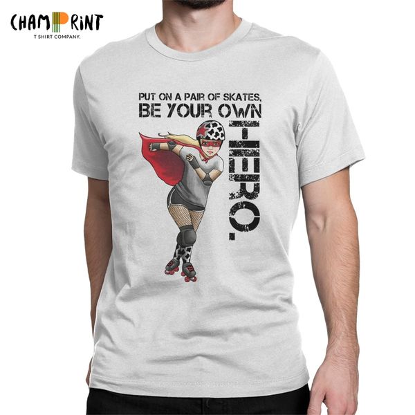 

be your own hero skating roller skater skate funny tees short sleeve crew neck 6xl clothing sport hooded sweatshirt hoodie men t shirt
