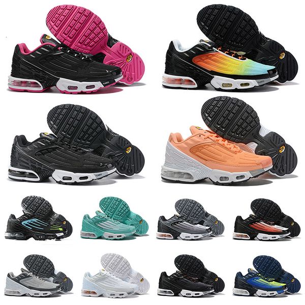 

2020 plus iii 3 tn mens/women desig tuned airs outdoor shoes classic outdoor tn black white sport shock sneakers requin blue spider