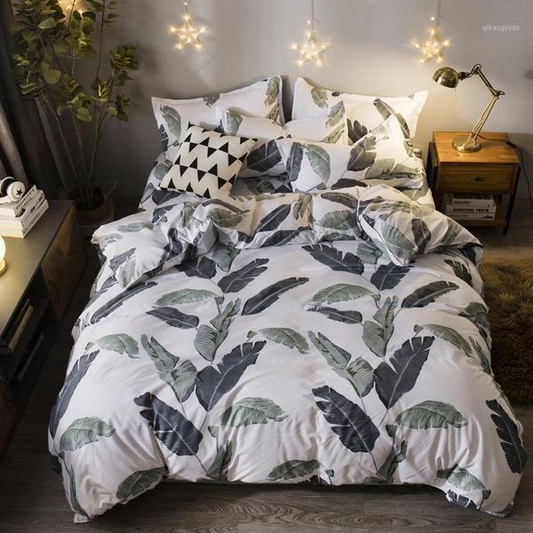 

gray dot endless pattern bedding set blue green flower pattern bed linings duvet cover bed sheet pillowcases cover set 3/4pcs1