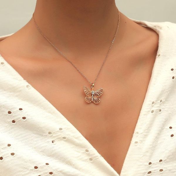 

necklace for women butterfly necklace women chain pendant new style 2020, Silver