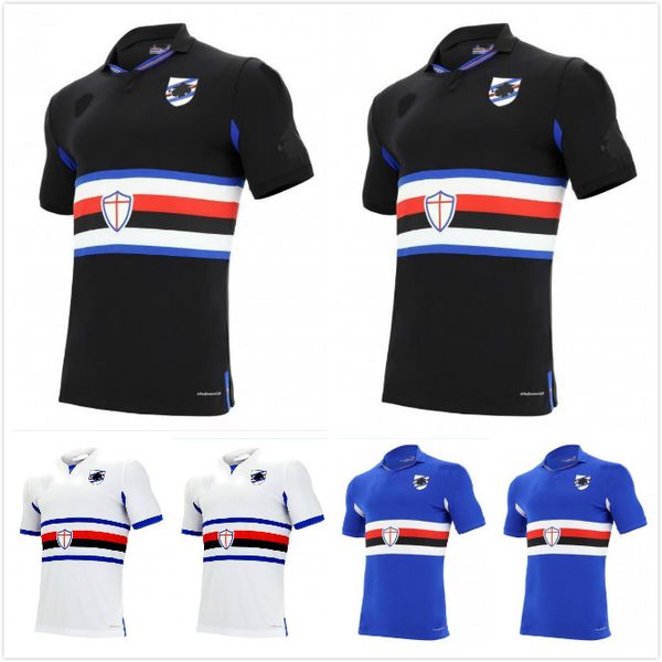 

2020 sampdoria soccer jersey home sesy third 20 21 murillo linetty jankto yoshida maroni gabbiadini thailand football shirts, Black;yellow