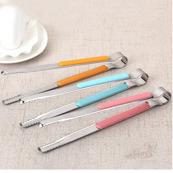 

stainless steel bread clip salad ice cake barbecue clip tongs anti-scalding steak clip kitchen baking tools accessories 22.5cm dbc dh0855