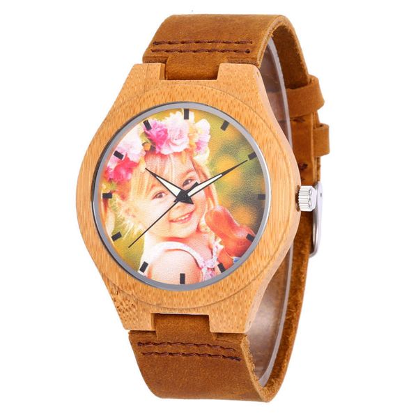

and one dial bamboo one to wood watch bottom cover lettering watch, Slivery;brown