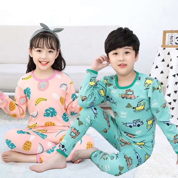 

set warm underwear children's in plush autumn and winter, Blue;red