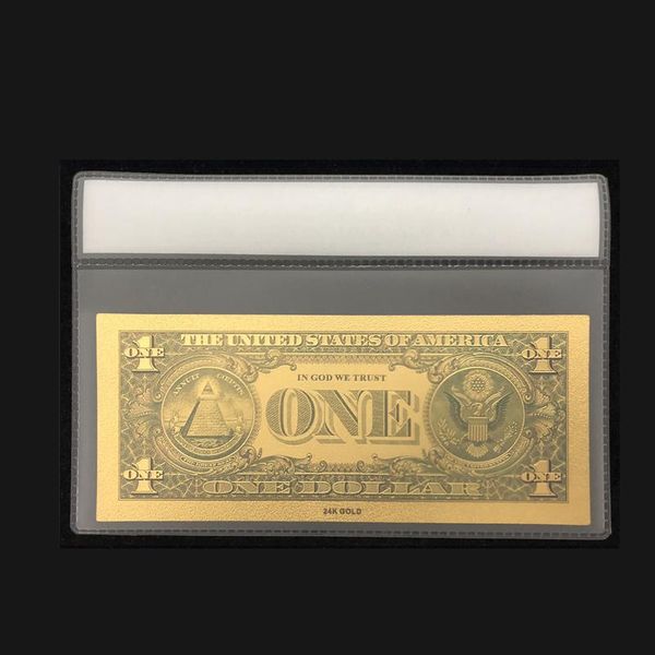 

лучший продукт для america banknotes 1 доллар банкноты в 24k gold paper money с рамкой для сбора и подарка sqchqa
