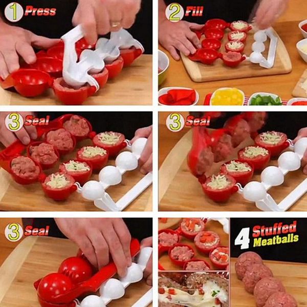

abs meatball maker excellent craftsmanship well durability homemade fish ball burger mold for kitchen food cook bbyoin