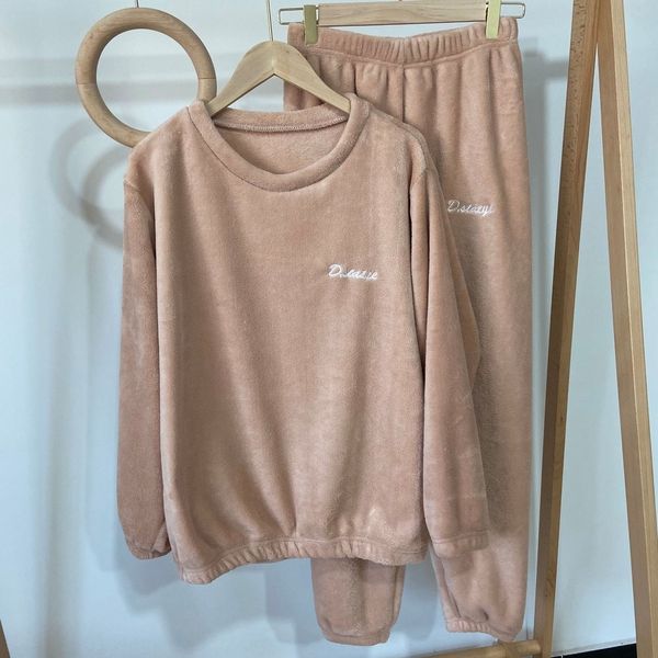 

cmfbd winter vs5wn setsuit lazy warm pants suit plush pajamas women wear coral velvet home fairy suitwarm, Gray