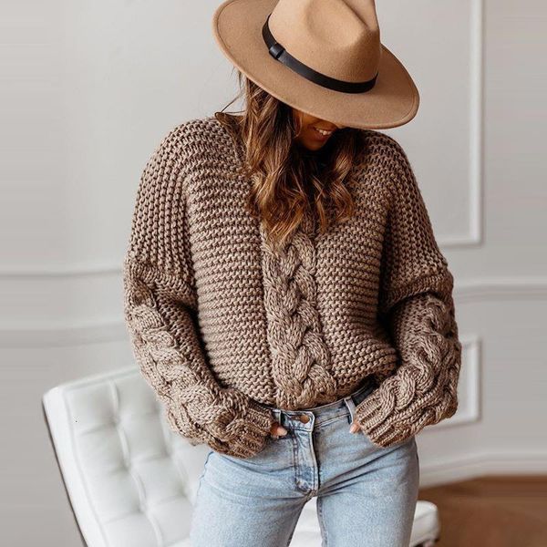 

2021 warm fall winter sweaters women long sleeve knitted sweater ladies plus size 5xl pullover brown fashion sweater female, White;black