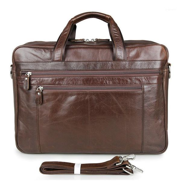 

vintage genuine leather men briefcase lapbag leather briefcase portfolio men business bag male document office1