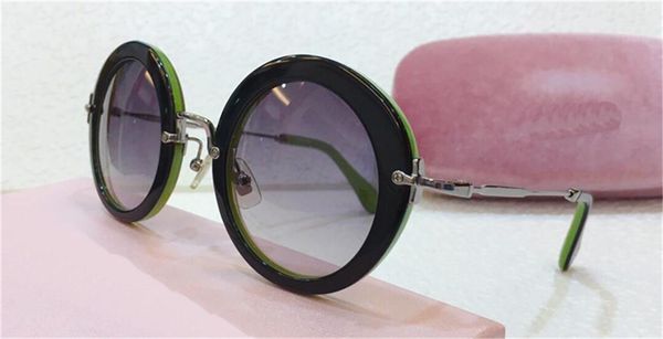 

новая мода дизайн женщина солнцезащитные очки 13n круглая рамка популярный авангард стиль универсальный стиль uv400 защитные очки высочайшее, White;black