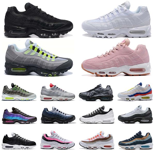 

men 95 running shoes triple black white neon volt total orange grey usa solar brown city special crystal blue mens trainers outdoor sports s