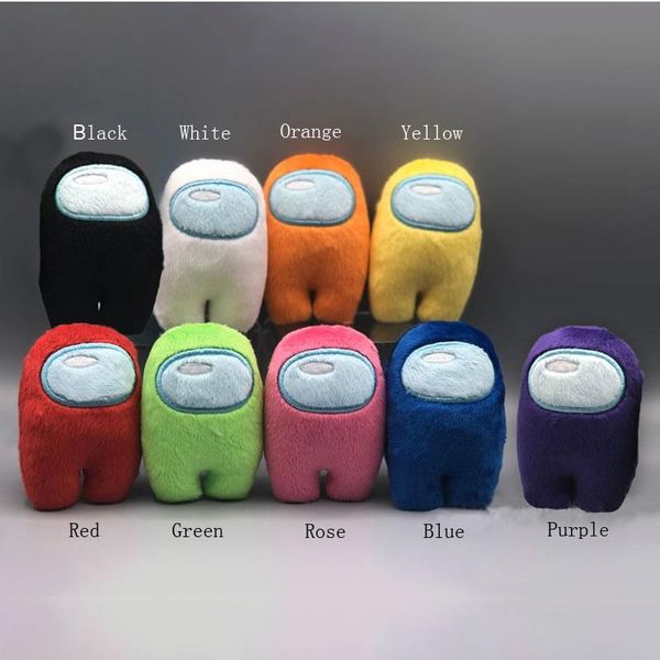 

2020 new cartoon mascot game doll squeak toy among us children stuffed soft robots toy stuffed animal plush