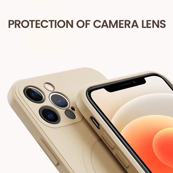 

magnetic original liquid silicone case for iphone 12 pro max mini 11 pro xs max xr with 15w wireless charger