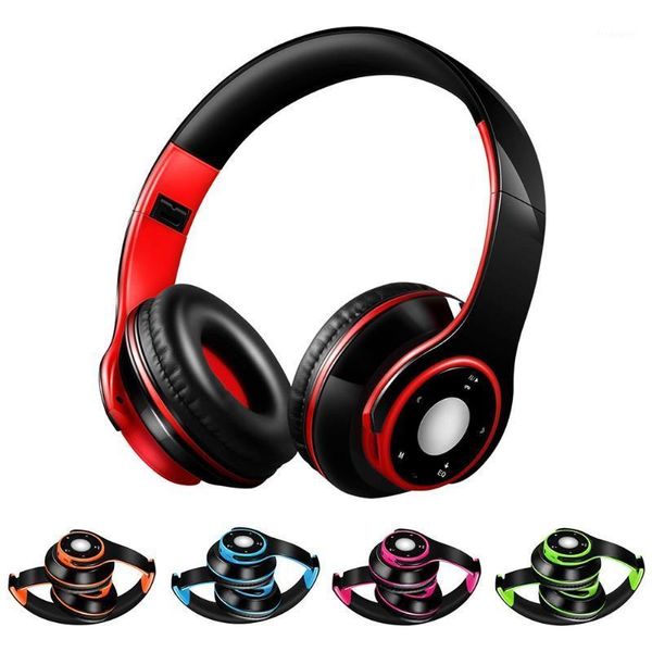 

wireless bluetooth retractable stereo headphone phone headset with microphone1