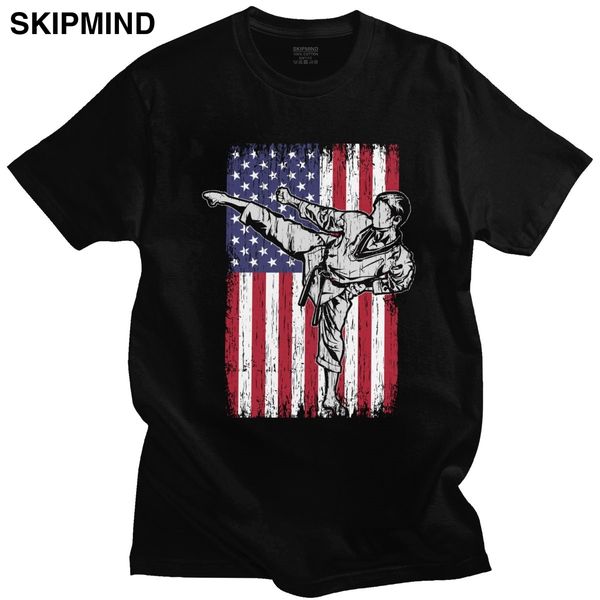 

taekwondo usa flag t shirt pure stylish t shirt short sleeved tae kwon do tee martial arts tshirt gift sport hooded sweatshirt hoodie