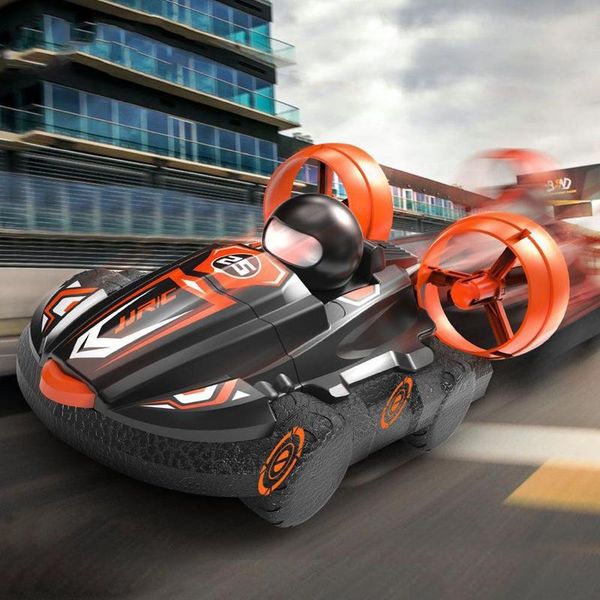 

New Q86 2.4G 2 IN 1 Remote Control Hovercraft Summer Speed Control Boys Remote Outdoor Amphibious Toys Boat Car Drift Hover U6N7