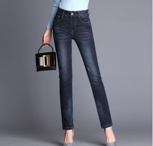 

Spring Autumn, New Women's Breeches, Waist, Straight Pants, Big Pants. Ub57, Blue