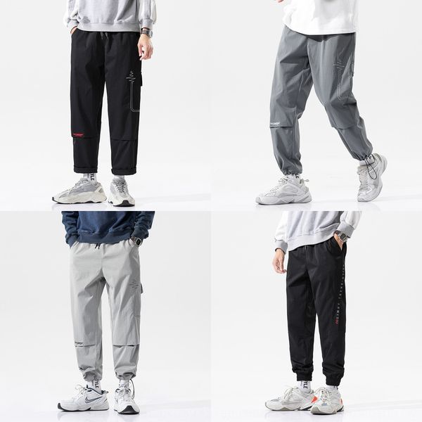 

multi style men's korean fashion tight pants casual pants casual pantsleggings trend solid color teenage boyscapris fyhnt, Blue