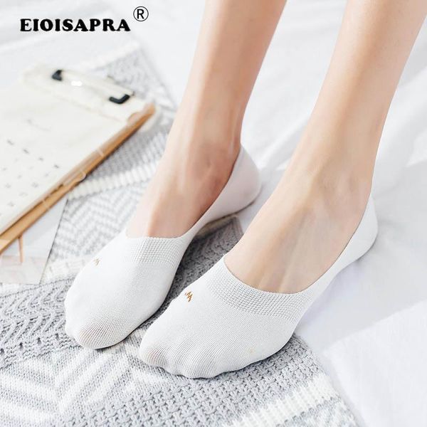 

eioisapra]fashion grid embroidery socks women asakuchi silicone antiskid comfort elastic stealth cotton socks meias, Black;white