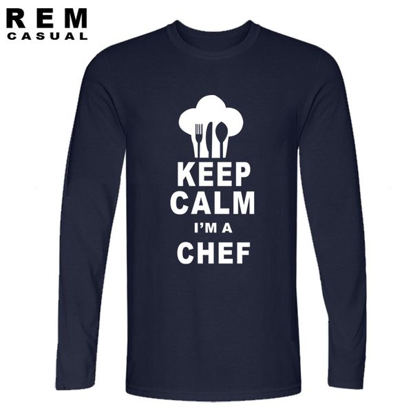 

keep calm i'm a chef cook restaurant kitchen funny printed mens gift men's casual printed long sleeve hooded sweatshirt hoodie men