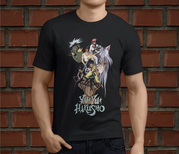 

fashion new tees yu yu hakusho retro anime cartoon black size 3xl round neck clothes sport hooded sweatshirt hoodie t shirt