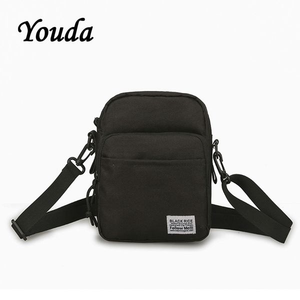 

youda oxford messenger bag hip hop trend fashion shoulder bags couple casual mobile phone packet headphone pouch c0202